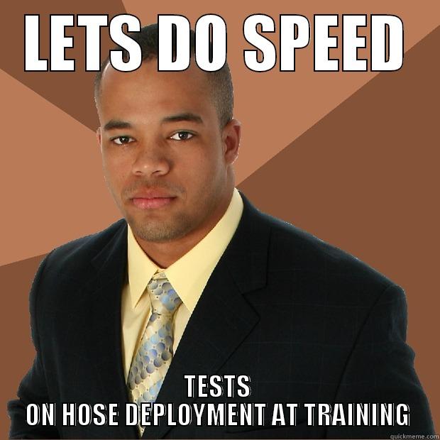 BLACK GUY FF - LETS DO SPEED TESTS ON HOSE DEPLOYMENT AT TRAINING Successful Black Man