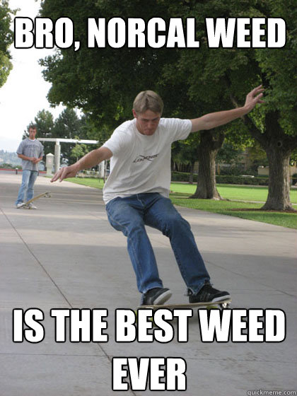 Bro, norcal weed Is the best weed ever  