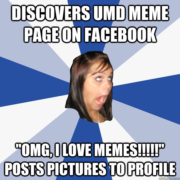 Discovers UMD meme page on facebook 