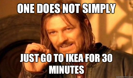 One Does Not Simply Just go to Ikea for 30 minutes  Boromir