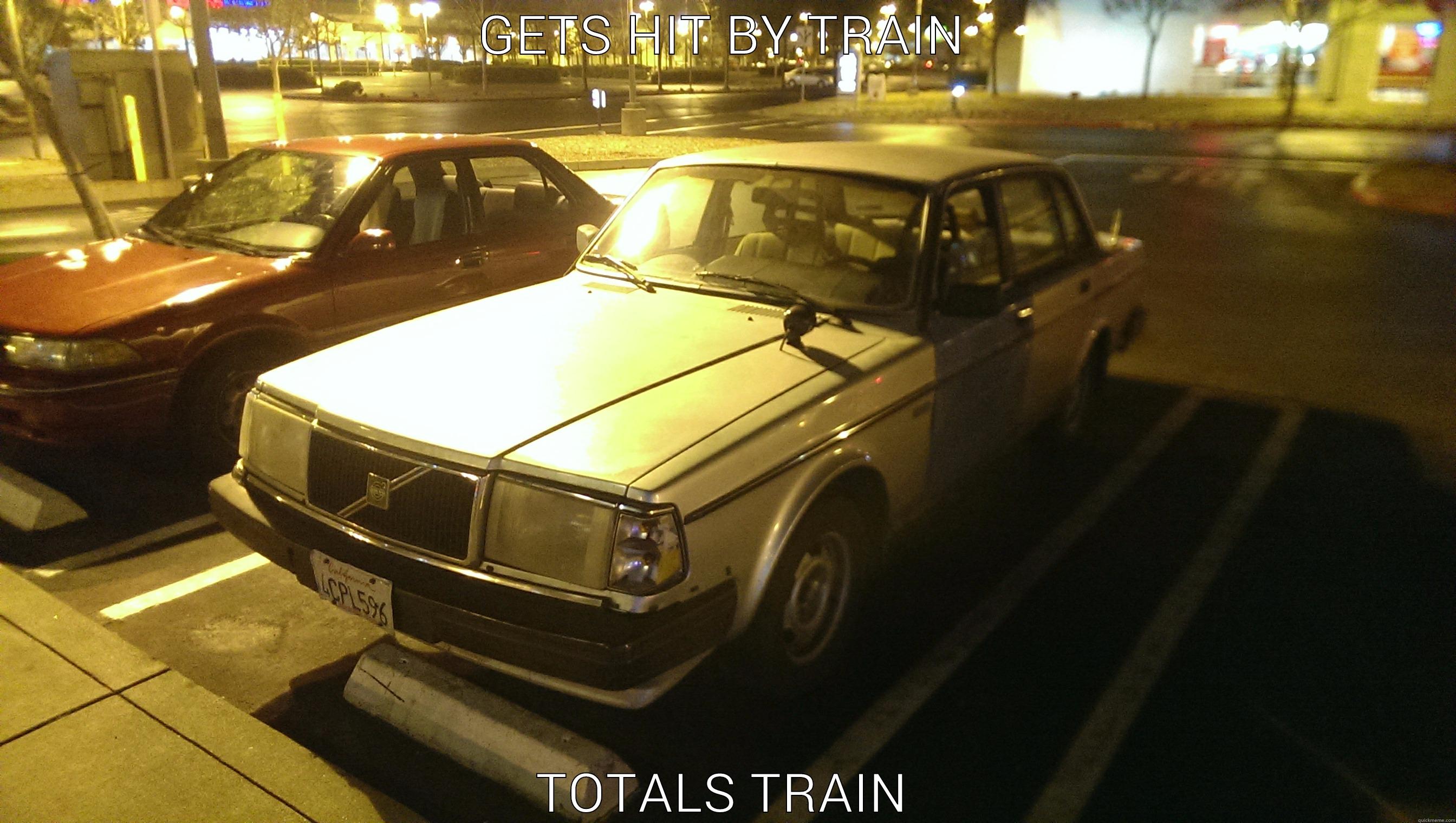 GETS HIT BY TRAIN TOTALS TRAIN Misc