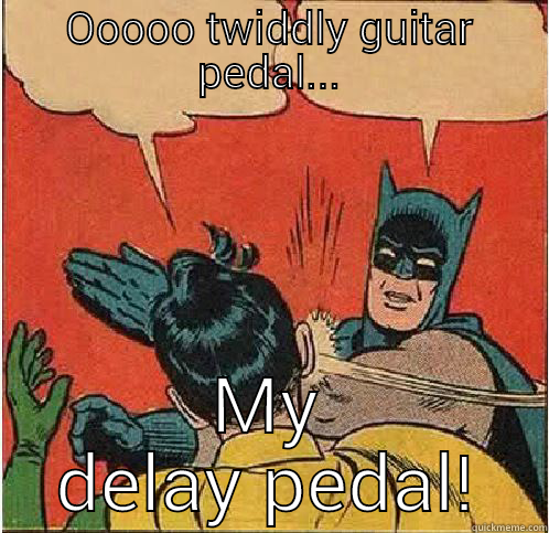 OOOOO TWIDDLY GUITAR PEDAL... MY DELAY PEDAL! Batman Slapping Robin