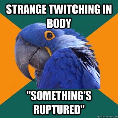 Strange twitching in body 