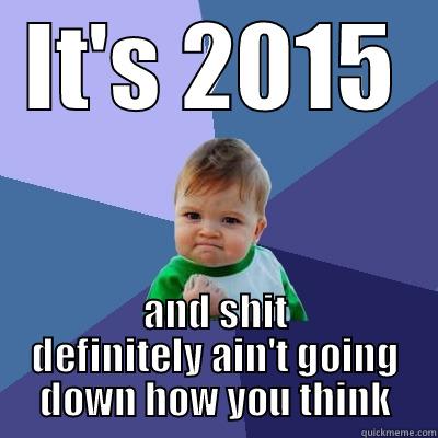 IT'S 2015 AND SHIT DEFINITELY AIN'T GOING DOWN HOW YOU THINK Success Kid