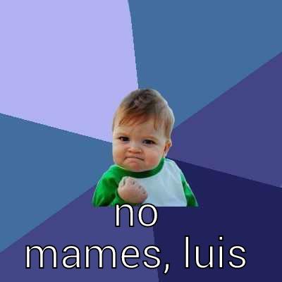  NO MAMES, LUIS Success Kid