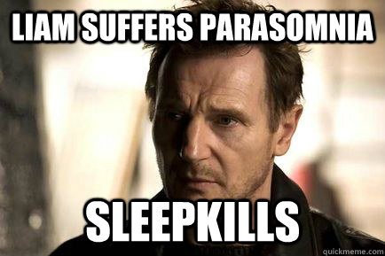 Liam suffers parasomnia Sleepkills  liamsleepkill