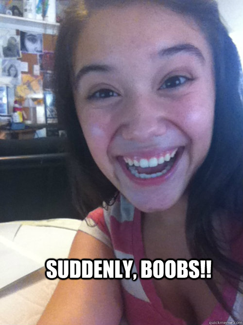 suddenly, BOOBS!! - suddenly, BOOBS!!  Sexually excited asain