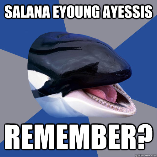 salana eyoung ayessis remember? - salana eyoung ayessis remember?  Overprotective Orca