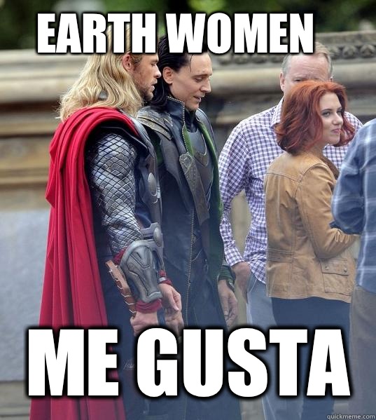 Earth women Me gusta  thor loki