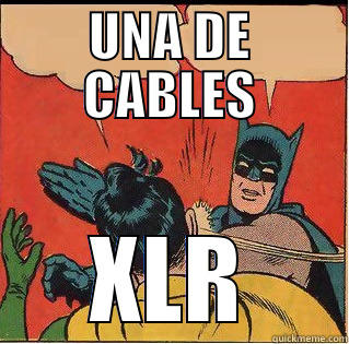 UNA DE CABLES XLR Slappin Batman