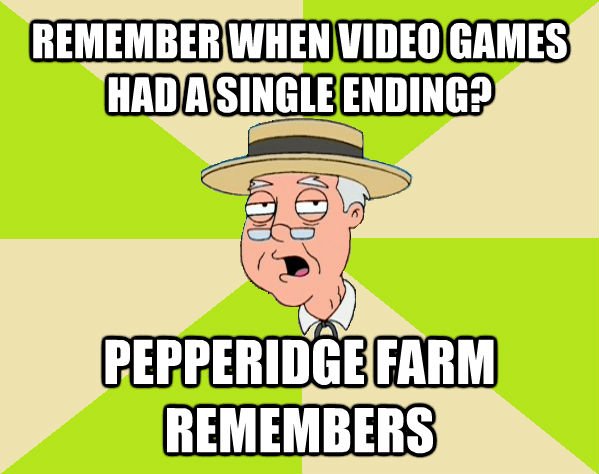REMEMBER WHEN VIDEO GAMES HAD A SINGLE ENDING? PEPPERIDGE FARM REMEMBERS  Pepperidge Farm Remembers