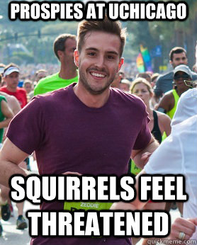 prospies at uchicago squirrels feel threatened  Ridiculously photogenic guy
