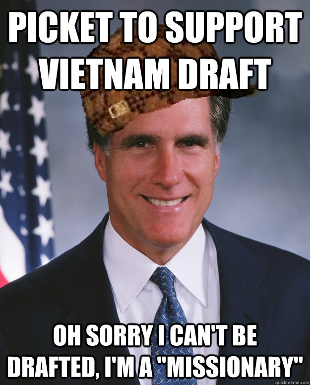 Picket to Support Vietnam Draft Oh sorry I can't be drafted, I'm a 