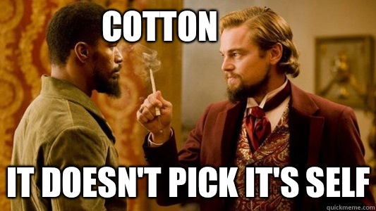Cotton It doesn't pick it's self - Cotton It doesn't pick it's self  Django Unchained