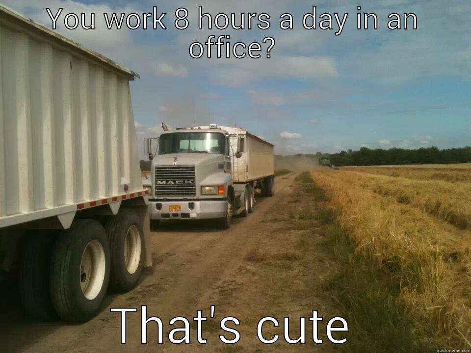 YOU WORK 8 HOURS A DAY IN AN OFFICE? THAT'S CUTE Misc