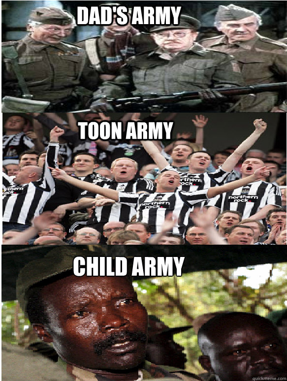 Dad's army Toon Army Child army  