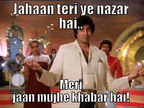 JAHAAN TERI YE NAZAR HAI.. MERI JAAN MUJHE KHABAR HAI! Misc
