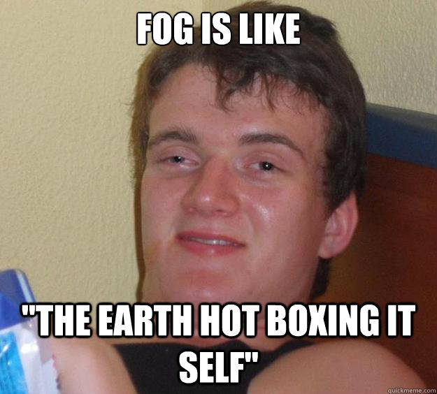 Fog is like

 