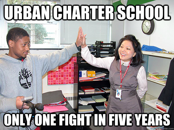 Urban charter school only one fight in five years  