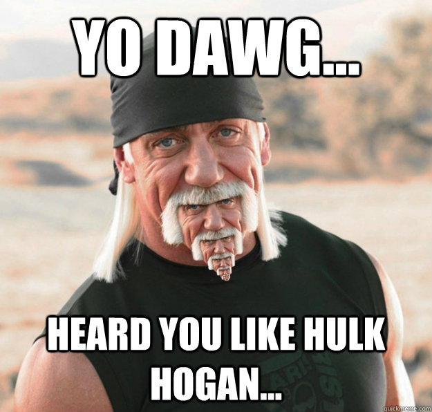 Heard you like Hulk Hogan. 