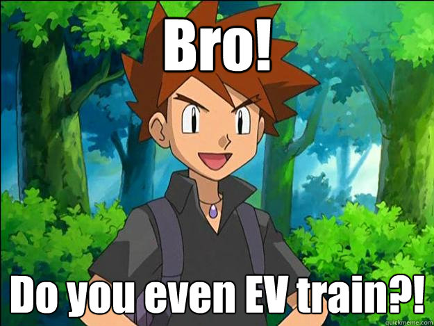 Bro! Do you even EV train?!  Gary Oak