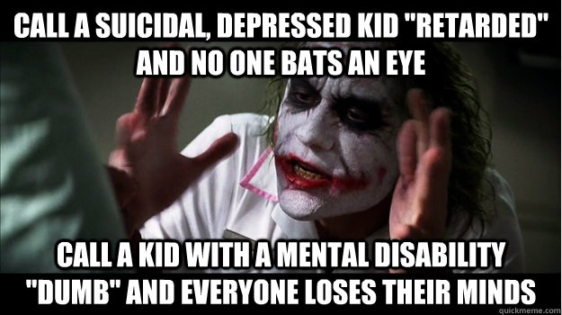 Call a suicidal, depressed kid 