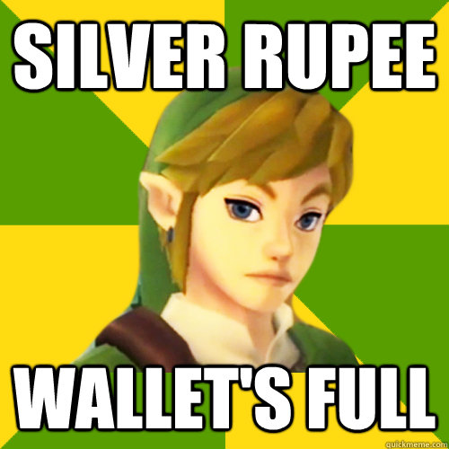 silver rupee wallet's full  Deadpan Link