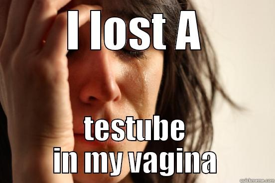 I LOST A TESTUBE IN MY VAGINA First World Problems