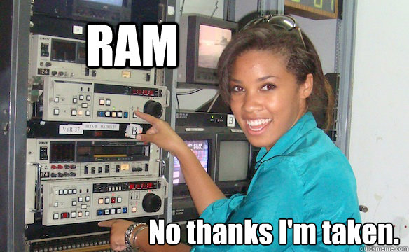 RAM No thanks I'm taken.  Technology Girl