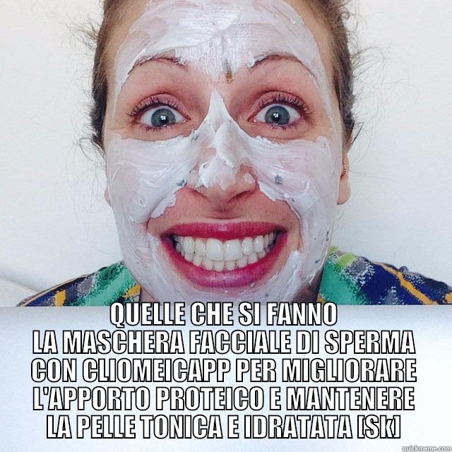  QUELLE CHE SI FANNO LA MASCHERA FACCIALE DI SPERMA CON CLIOMEICAPP PER MIGLIORARE L'APPORTO PROTEICO E MANTENERE LA PELLE TONICA E IDRATATA [SK] Misc
