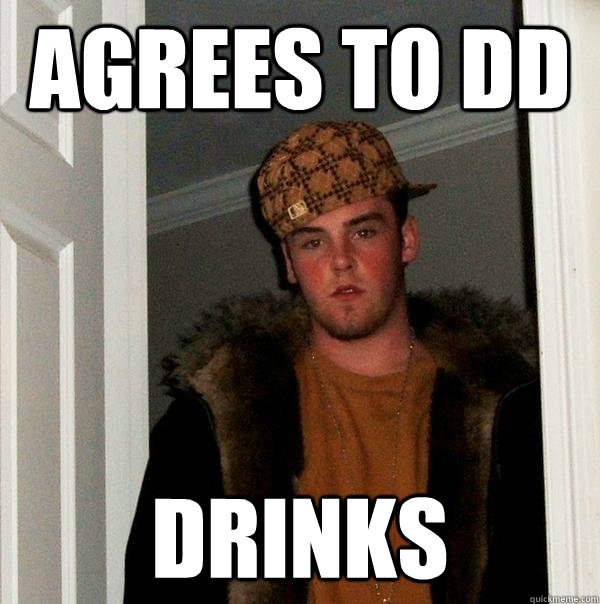 aGREES TO dd dRINKS  Scumbag Steve
