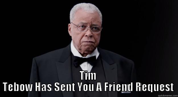  TIM TEBOW HAS SENT YOU A FRIEND REQUEST Misc