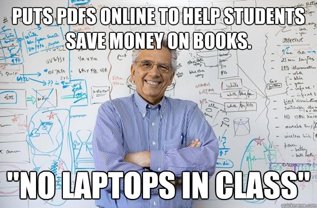 Puts PDFs online to help students save money on books. 