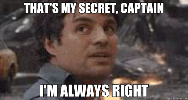 THAT'S MY SECRET, CAPTAIN I'M ALWAYS RIGHT  