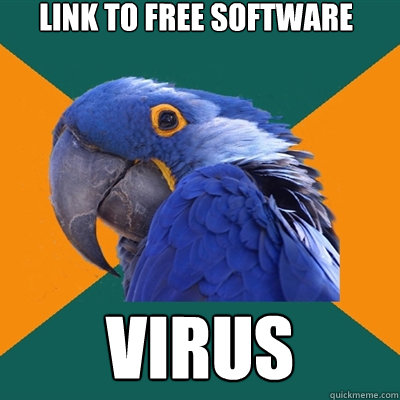 Link to free software VIRUS  Paranoid Parrot