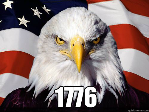  1776 -  1776  Patriotic American Eagle