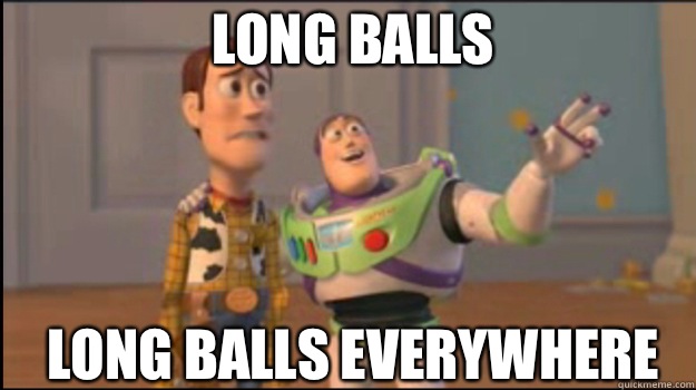 Long balls Long balls everywhere  Buzz and Woody