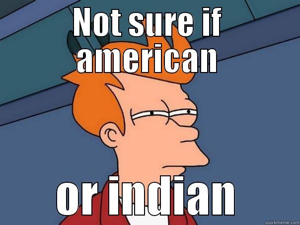 NOT SURE IF AMERICAN OR INDIAN Futurama Fry