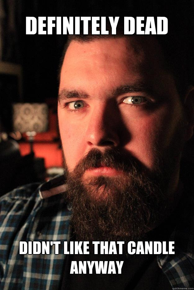 definitely dead didn't like that candle anyway  Dating Site Murderer