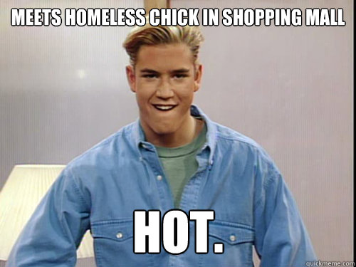 meets homeless chick in shopping mall hot.  