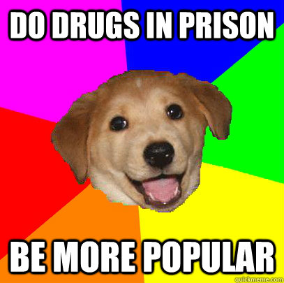 do drugs in prison be more popular  Advice Dog