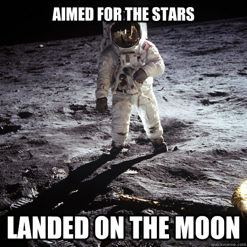 Aimed for the Stars Landed on the Moon  Buzz Aldrin