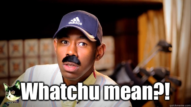  Whatchu mean?! -  Whatchu mean?!  Thurnis Haley