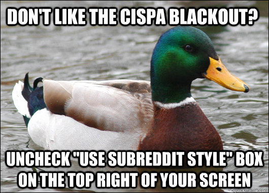 Don't like the CISPA blackout? Uncheck 