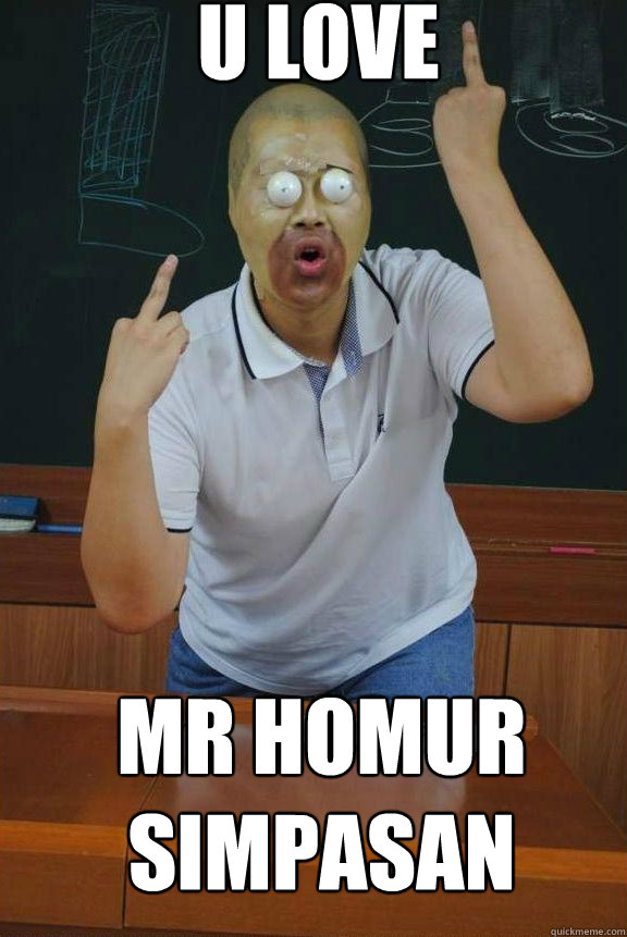 U LOVE MR HOMUR SIMPASAN - U LOVE MR HOMUR SIMPASAN  Homer Cosplay