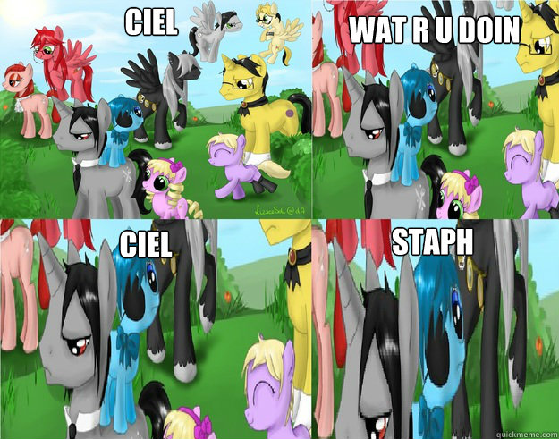 Ciel wat r u doin Ciel Staph  My Little Black Butler Ciel
