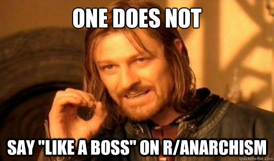 One Does Not say 