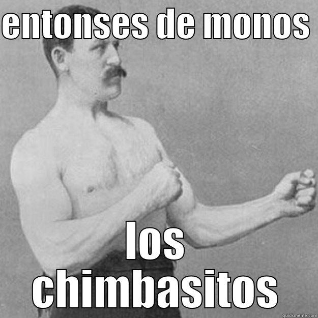 ENTONSES DE MONOS  LOS CHIMBASITOS overly manly man