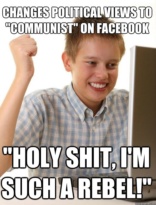 Changes political views to
