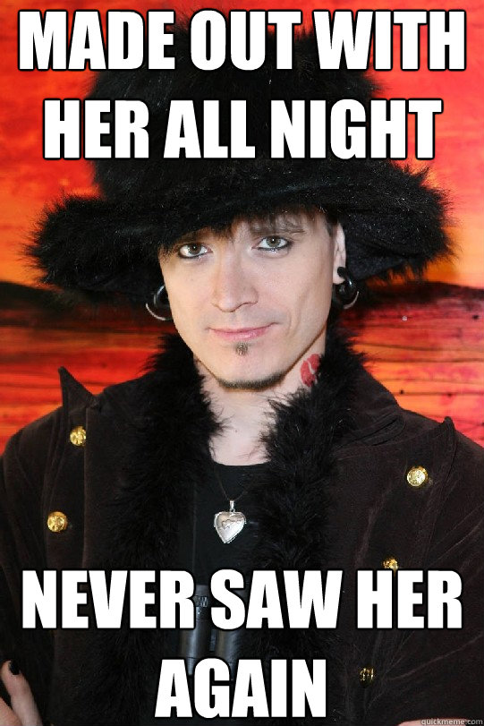 Made out with her all night Never saw her again  Lolgame
